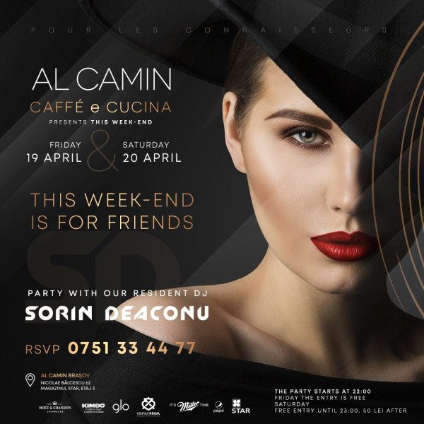Party this Friday and Saturday, with our resident, Sorin Deaconu